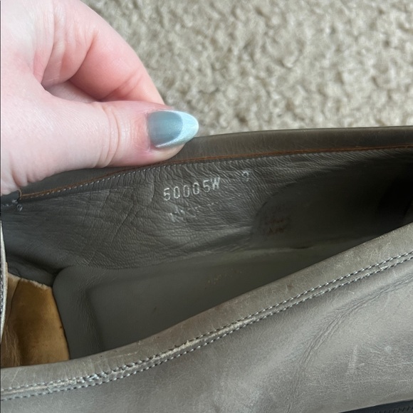 Vintage Christian Dior Tassel Loafers Men’s Size 9 Taupe Leather Made in Italy - Picture 5 of 11